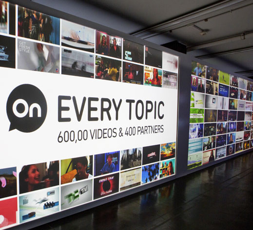Digital media tunnel providing immersive experience with AOL content