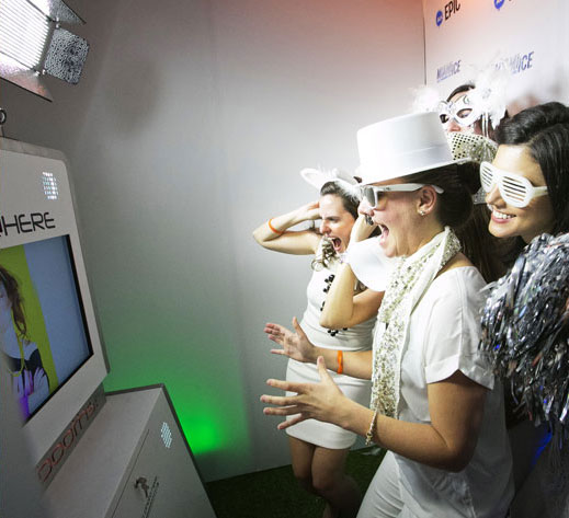 Annual sales conference evening event white party