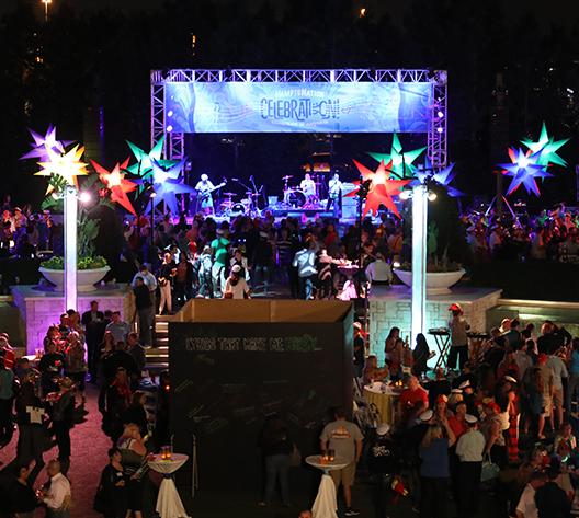 Evening event design, production and management
